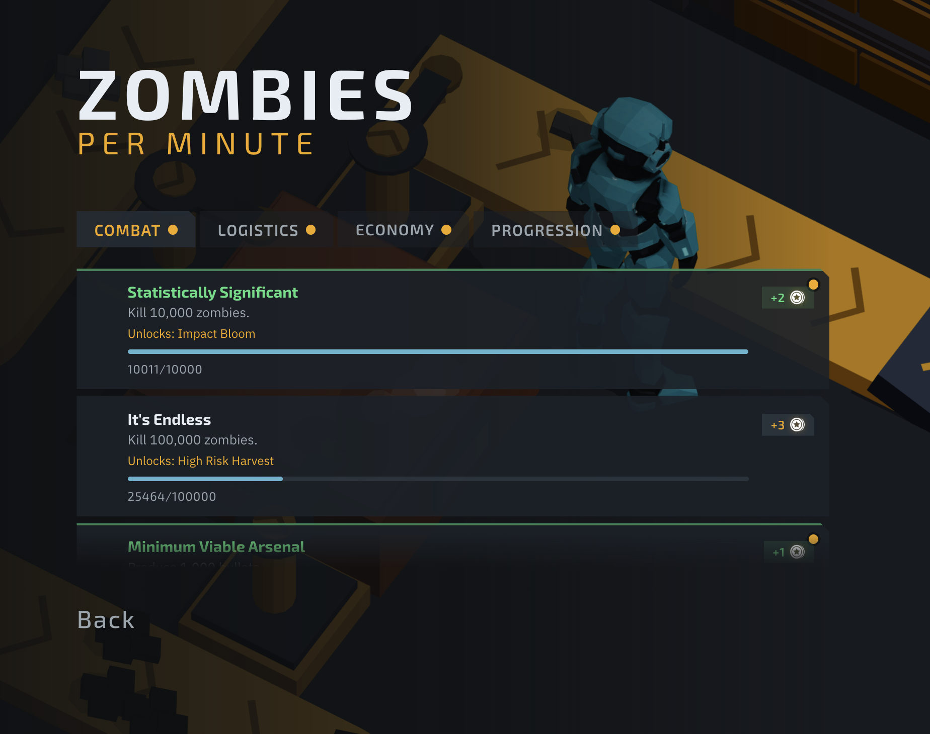 Missions menu
